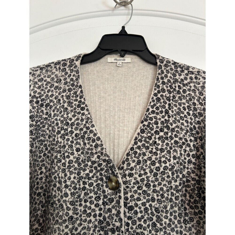 Madewell Vintage Ditsy Cameron Floral Cardigan Alpaca Wool size S boho prairie - Picture 6 of 9